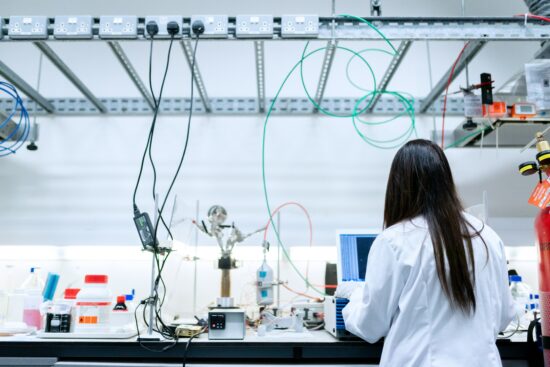 Woman in STEM working in a lab