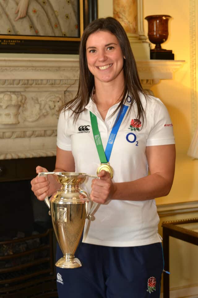 Sarah hunter, motivational speaker with arms folded