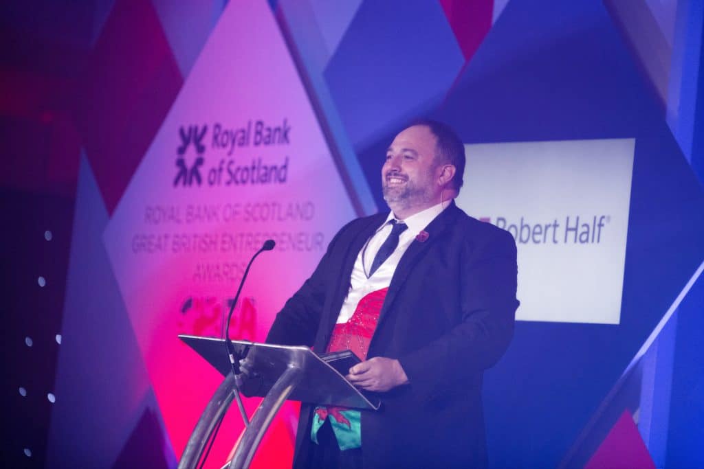 Wynne Evans comedy speaker hosting an awards ceremony